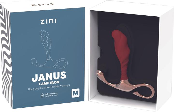 Actual product image Zini Janus Lamp Iron, Three Way Precision Prostate Massager (Medium)