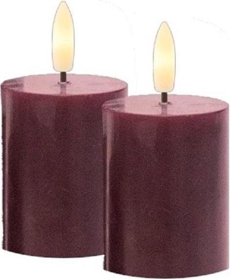 Produktbild Sirius LED-Kerzen Set Sille Mini, Ø5 x 6.5 cm, Bordeaux, Aufladbar (2x)