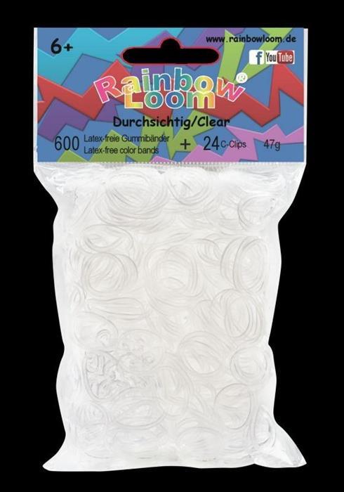 Produktbild Rainbow Loom Gummibänder durchsichtig (24 Stk.)