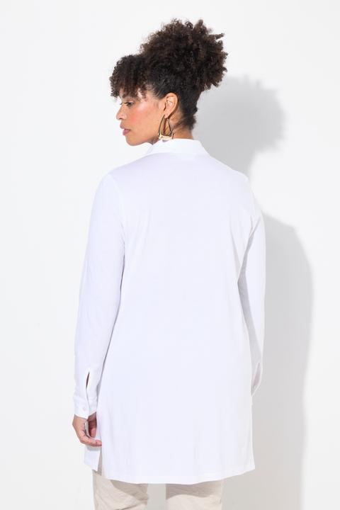 Produktbild Miamoda Jerseybluse, A-Linie, 3D-Blüten, Langarm (52)