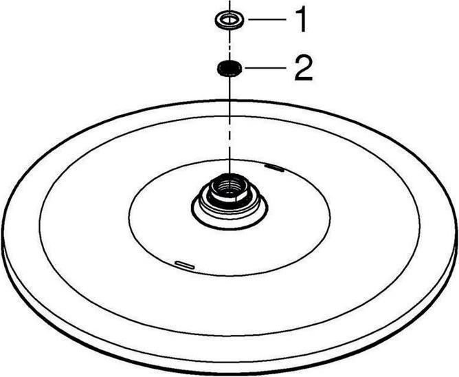 Produktbild Grohe Kopfbrause Rainshower Mono 310 EcoJoy 26562000 31 cm chrom (1 Strahlart, 9.50 l/min)