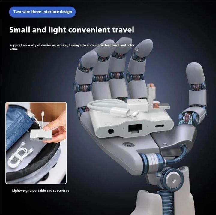 Produktbild PowerGuard DualHeadConnect USB-C/USB-A Lightning to Ethernet 3.5 mm Audio Multiport Adapter (USB-A, Lightning, USB Typ C, 3.5mm Klinke)