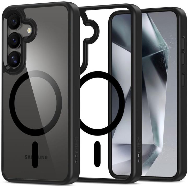 Immagine prodotto Tech-Protect Custodia MagMat MagSafe per Samsung Galaxy S25 - Nero trasparente (Samsung Galaxy S25)