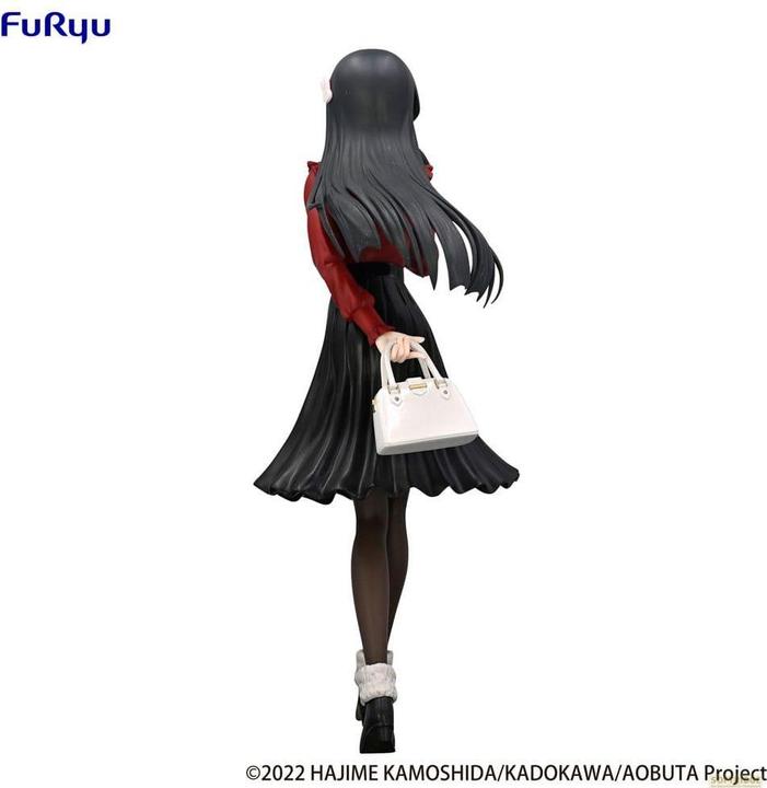 Actual product image Furyu Rascal Does Not Dream of Bunny Girl Senpai Trio-Try-iT PVC Statue Mai Sakurajima Winter Outfit Ver.