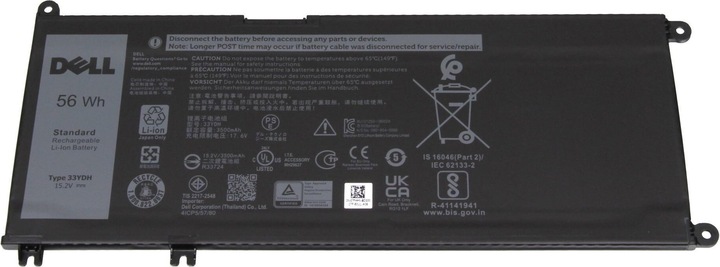 Actual product image Dell 7FHHV (4 Cells, 3600 mAh)