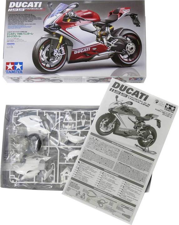 Actual product image Tamiya Motorcycle model 1:12 Ducati 1199 Panigale S Tricolore