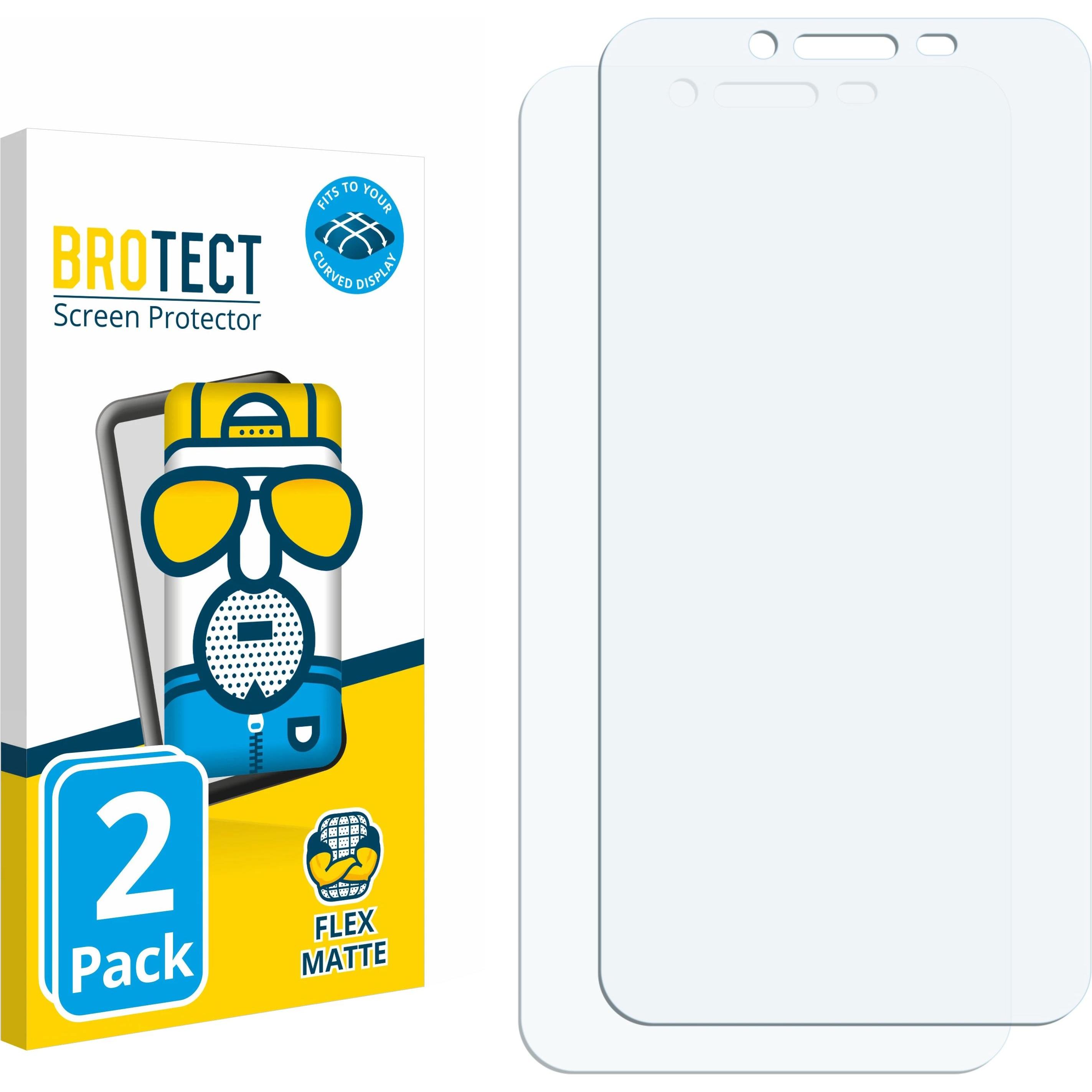 BROTECT Fullscreen Schutzfolie Displayschutz Folie Matt Entspiegelungsfolie (2 Stück, Asus Zenfone 3 Max), Smartphone Sc...