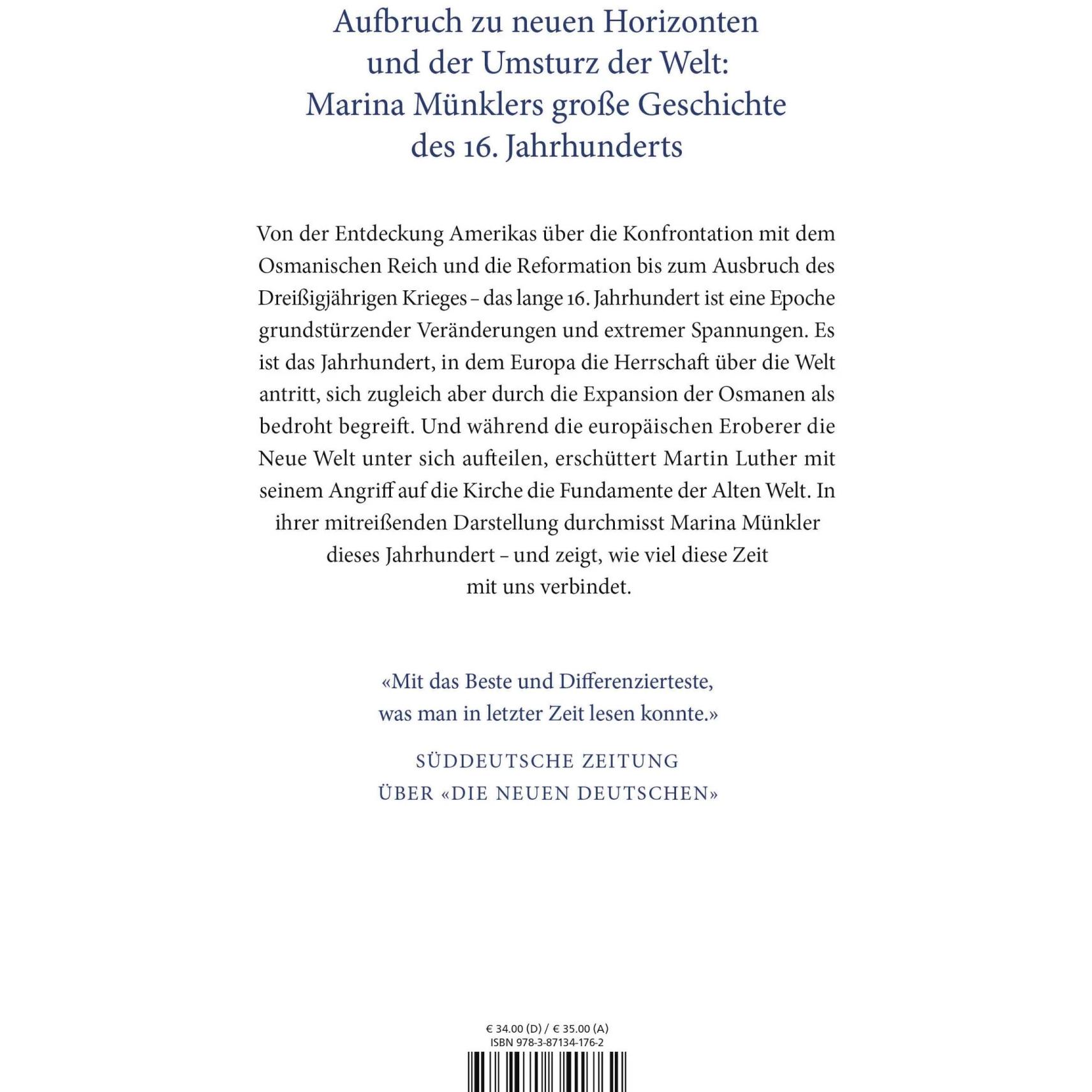 Thumbnail - Anbruch der neuen Zeit, Fachbücher von Marina Münkler