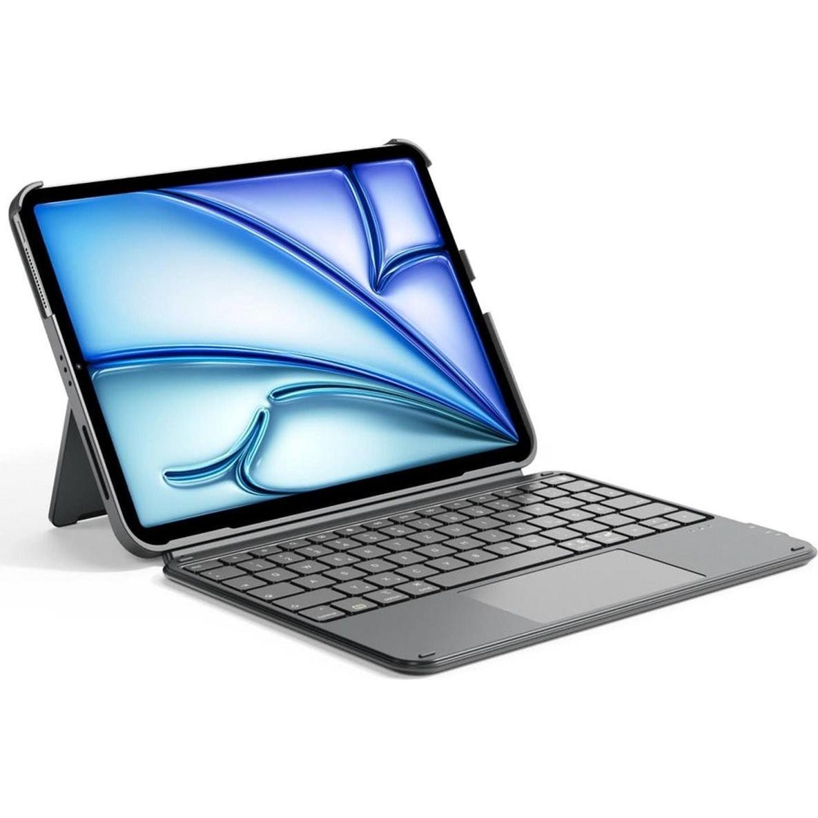Inateck Keyboard Ipad 11" (De, Apple Ipad Air 11 2024, Apple Ipad Air 11 2025, Apple Ipad Air 2020, Apple Ipad Air 2022, Apple Ipad Pro 11 2018, Apple Ipad Pro 11 2020, Apple Ipad Pro 11 2021, Apple Ipad Pro 11 2022), Tastiera Per Tablet, Grigio