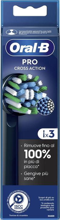 Produktbild Braun Oral-B Ersatzköpfe Pro Cross Action Schwarz, 3 Köpfe (3 x)