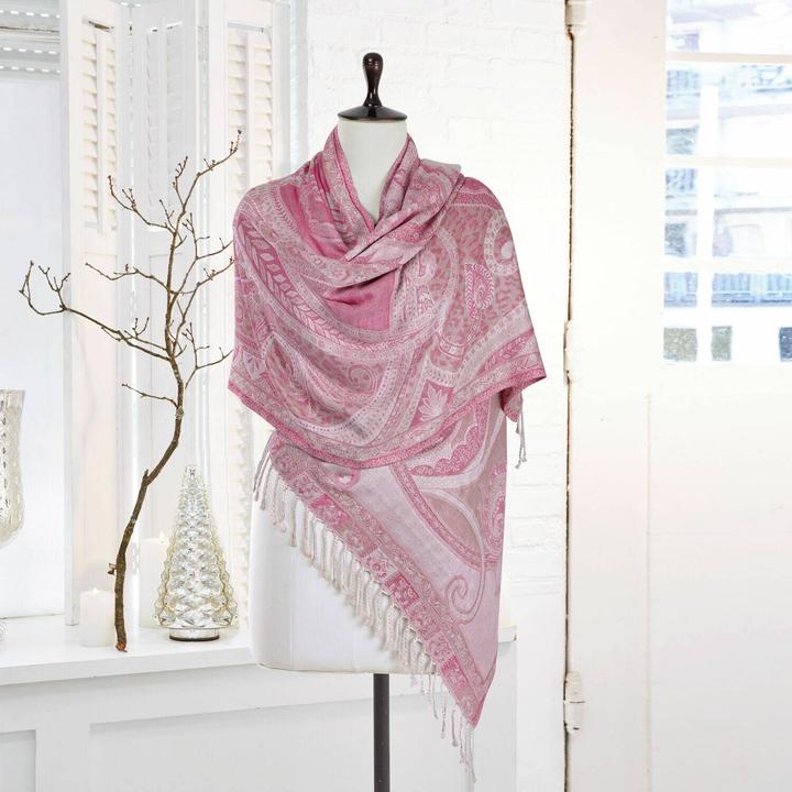 Immagine prodotto Loberon Sciarpa Ceara rosa/crema