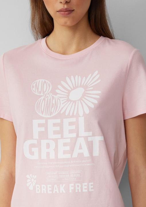 Produktbild S.Oliver T-Shirt Baumwollshirt mit Frontprint (XXL)