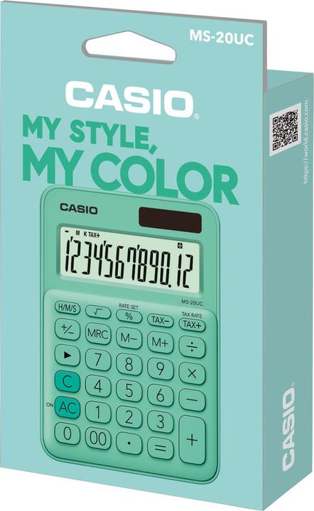 Immagine prodotto Casio Calcolatrice da tavolo MS-20UC (Batteria, Pannello solare)