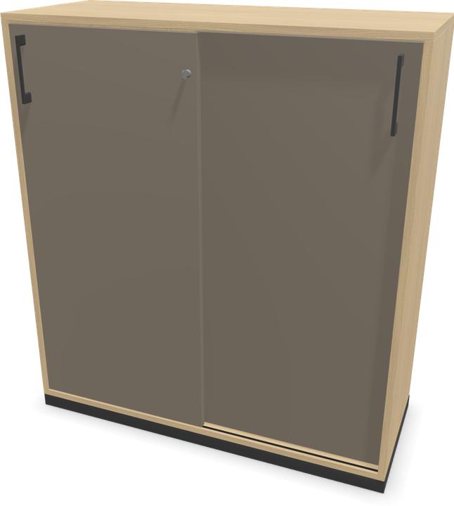 Cubanitgrau, Dunkelgrau, Eichendekor gebleicht