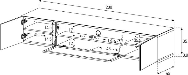 Produktbild Sonorous STA200P (200 x 45 x 35 cm)