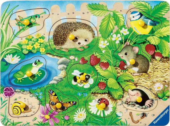 Produktbild Ravensburger Kinderpuzzle 12004040 - Meine Gartenfreunde - my first wooden puzzle mit 10 Teilen - (10 Teile)