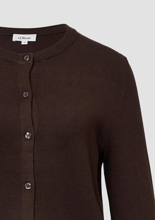 Produktbild s.Oliver Strickjacke Feinstrick-Cardigan aus Viskosemix (44)