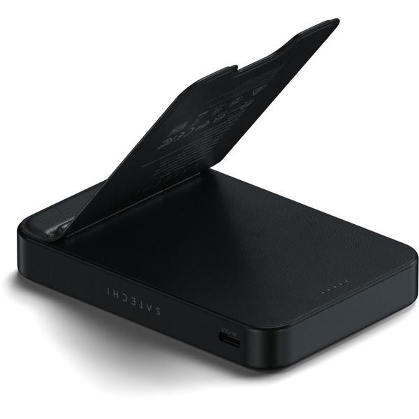Actual product image Satechi OntheGo Magnetic Qi2 Powerbank Stand 10000 mAh Black (10000 mAh, 20 W)