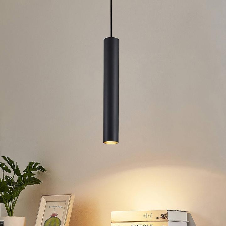 Actual product image Lindby Seet pendant lamp 1-phase rail, black (GU10)