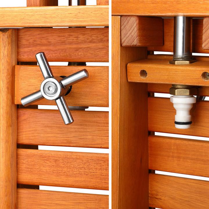 Actual product image Casaria Garden shower eucalyptus wood