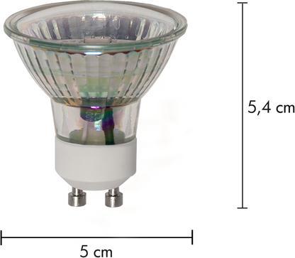 Produktbild Star Trading LED Leuchtmittel GU10 MR16 Spotlight Glass (GU10, 500 lm, 1x)