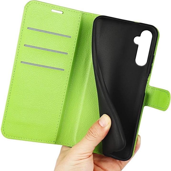 Actual product image Cover-Discount Leather case cover green (Samsung Galaxy S24)