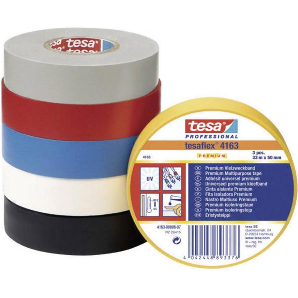 tesa, Klebeband, tesaflex Premium Weich-PVC 33:25 schw. (25 mm)