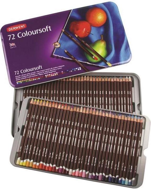 Produktbild Derwent Coloursoft Buntstifte (Multicolor, Mehrfarbig, 72 x)