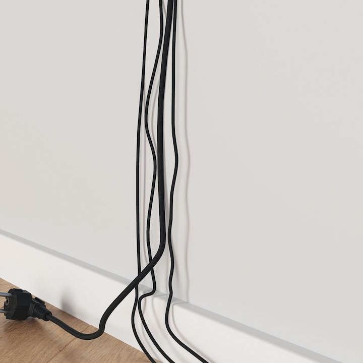 Produktbild Vogels Kabelkanal,80cm,Schwarz,Vertikal oder Horizontal montierbar (Kabelkanal, 80 cm)
