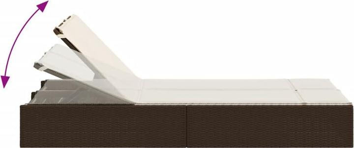 Produktbild vidaXL Doppel-Sonnenliege (200 cm)