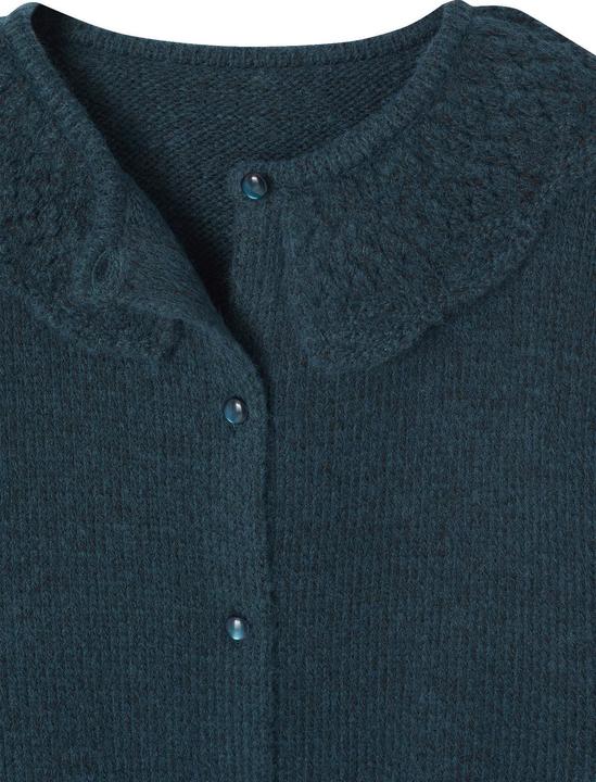 Actual product image Vertbaudet Mädchen Strickjacke mit Kragen aus Musterstrick (128)