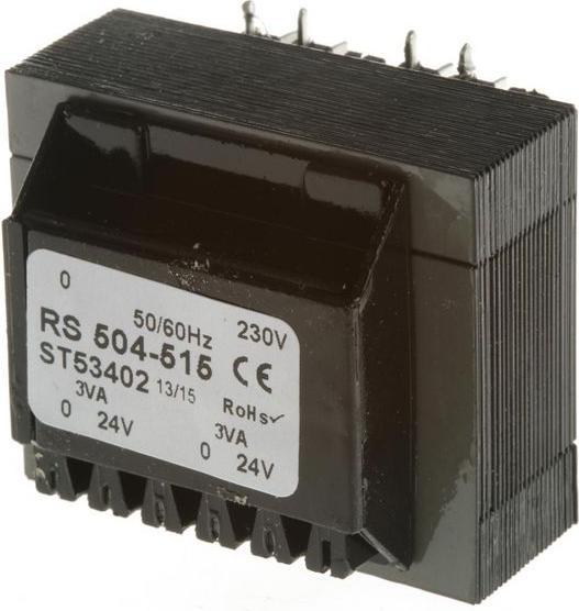 Produktbild RS PRO Transformator PCB 6VA 2x24V