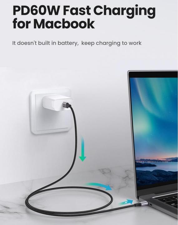 Produktbild Ugreen USB C — USB C (2 m, USB 2.0, 60 W)