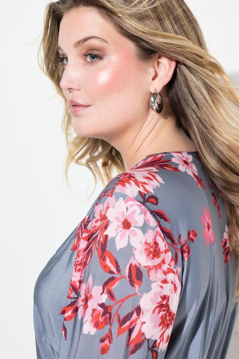 Produktbild Miamoda Kleid, A-Linie, Blumen-Druck, Langarm (52)