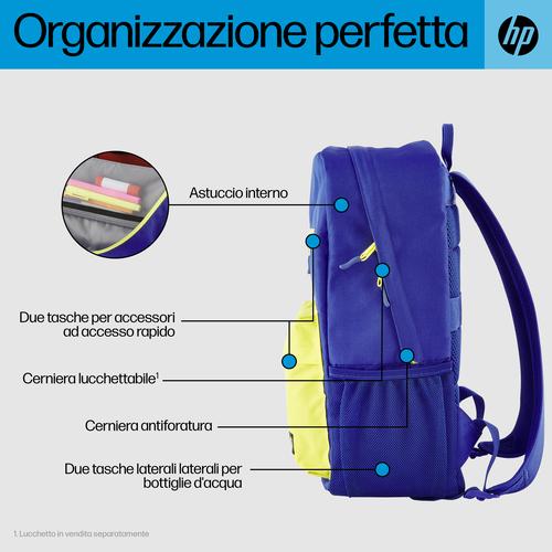 Actual product image HP campus blue backpack patrick 7j596aa