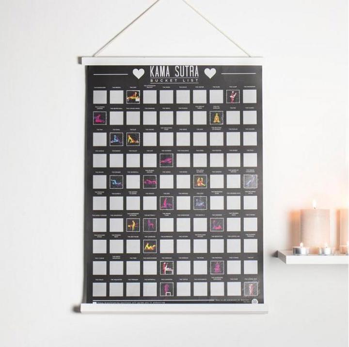 Produktbild TOP 100 Kama Sutra Scratch Poster (Sonstiges, Englisch)
