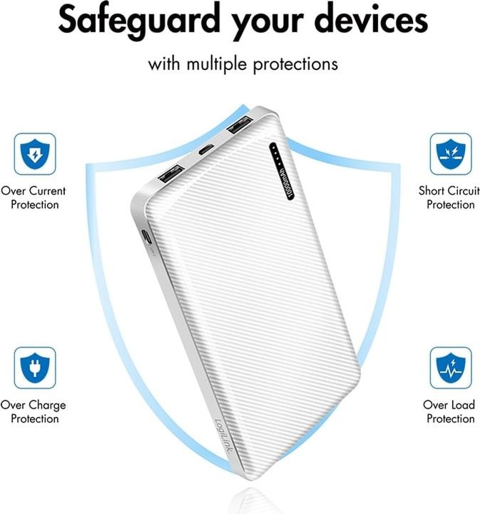 Produktbild LogiLink POWERBANK PA0316, 10.000mAh, 2-fach USB-A Ausgang (10000 mAh, 12 W)
