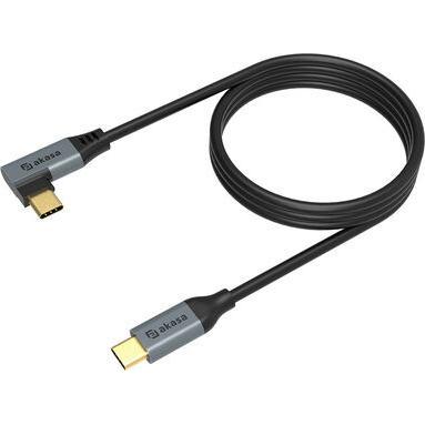 Akasa - Right Angle USB-C PD Charging Cable (1 m, USB 3.2 Gen 2), USB Kabel