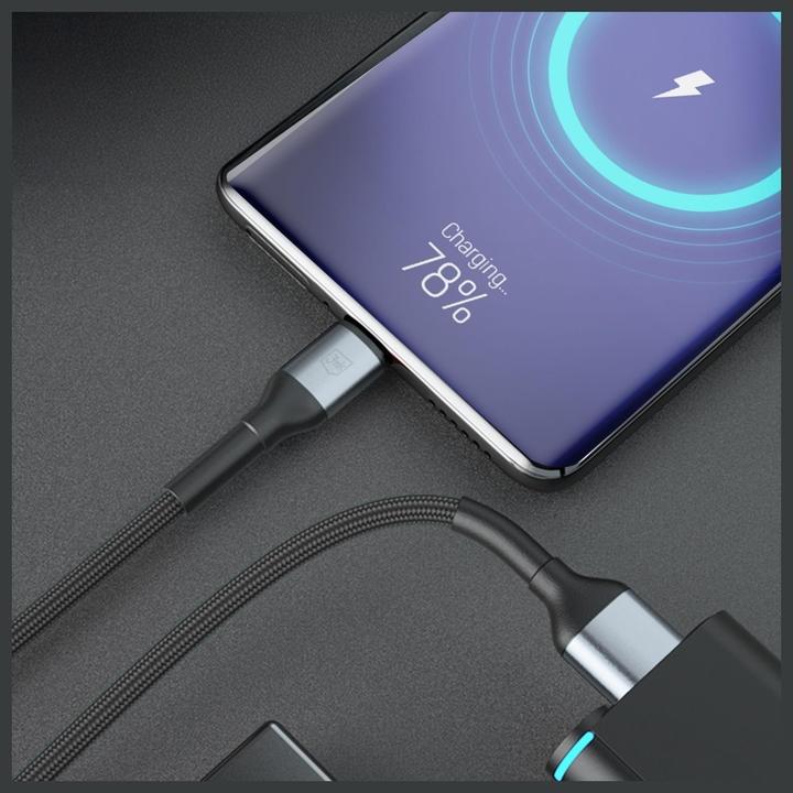 Image du produit 3MK Kabel Hyper Cable N-SERIES USB-A do USB-C 1m 9V/2A 18W czarny (1 m, USB 2.0, 18 W)