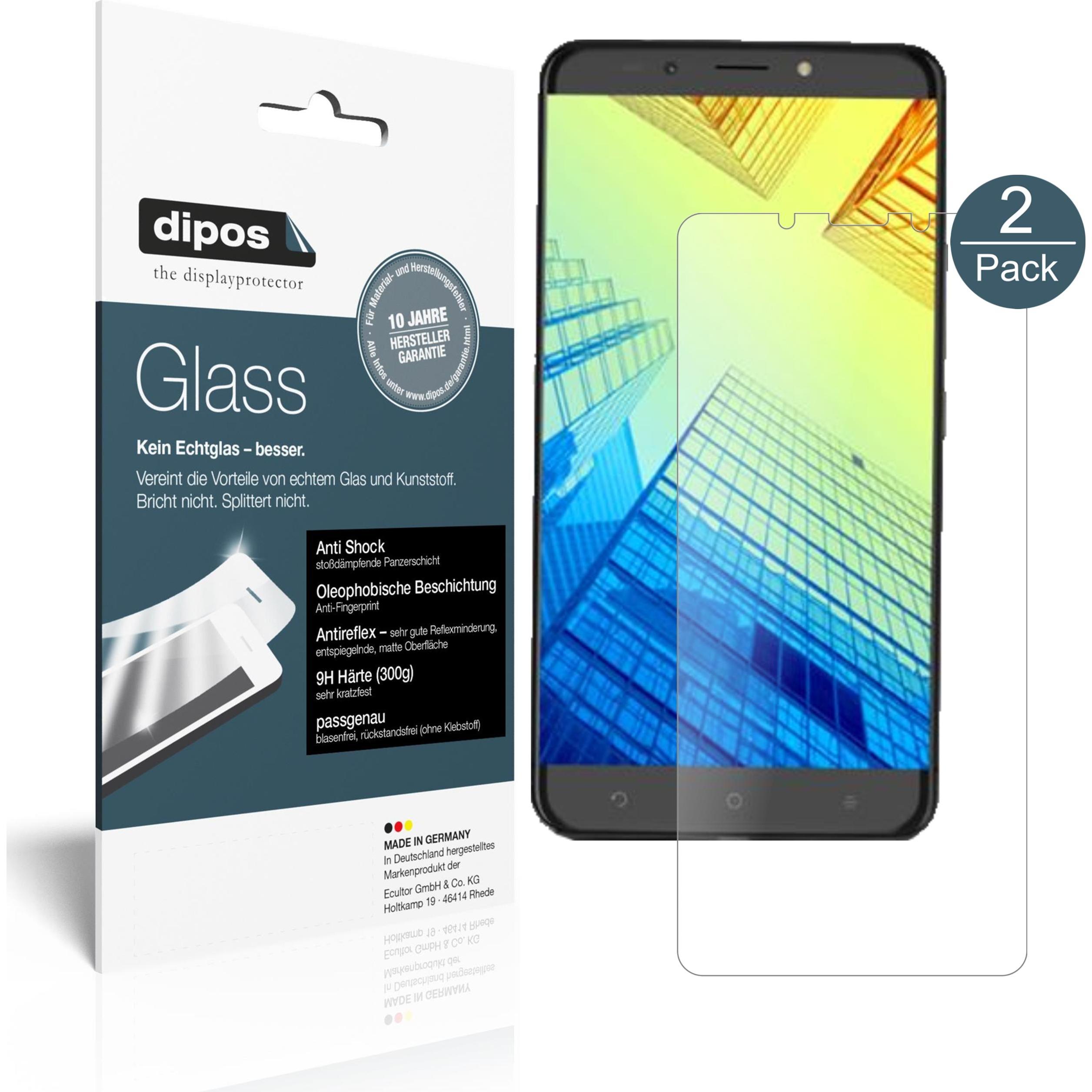 Dipos Displayschutz Anti-Shock (1 Stück, Alcatel A7 XL), Smartphone Schutzfolie, Transparent