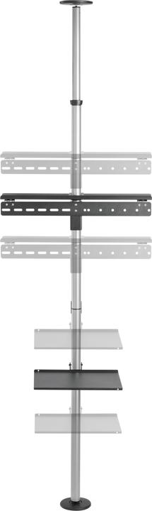 Produktbild equip Bodenstandhalter 37"-70"/40kg 1TFT 1Ablage Höhe (70", 30 kg)