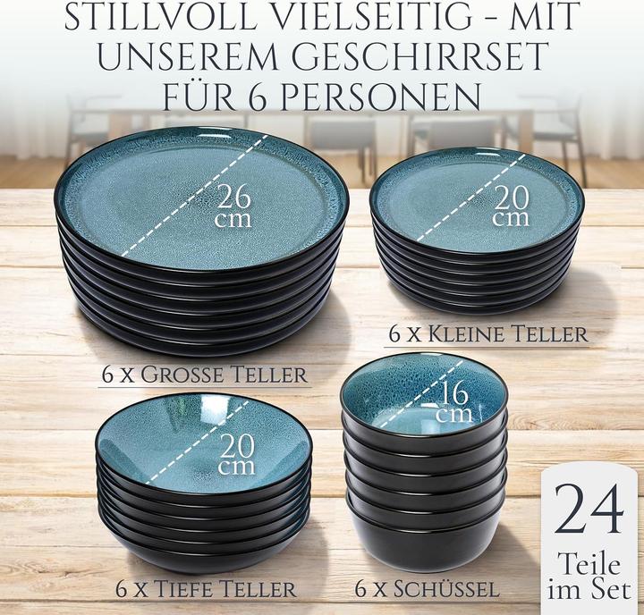 Image du produit Pure Living Service de table Ibiza en grès