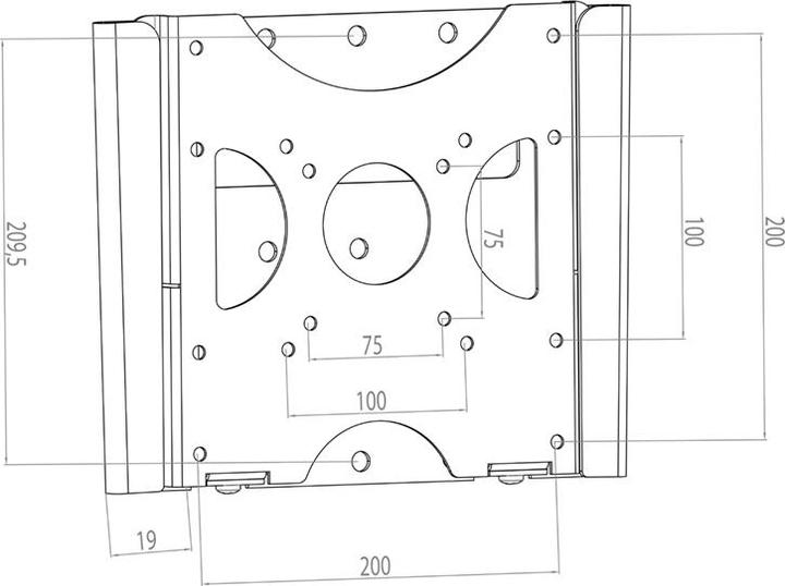 Immagine prodotto Hagor BL Fisso 200 (Muro, 32", 30 kg)