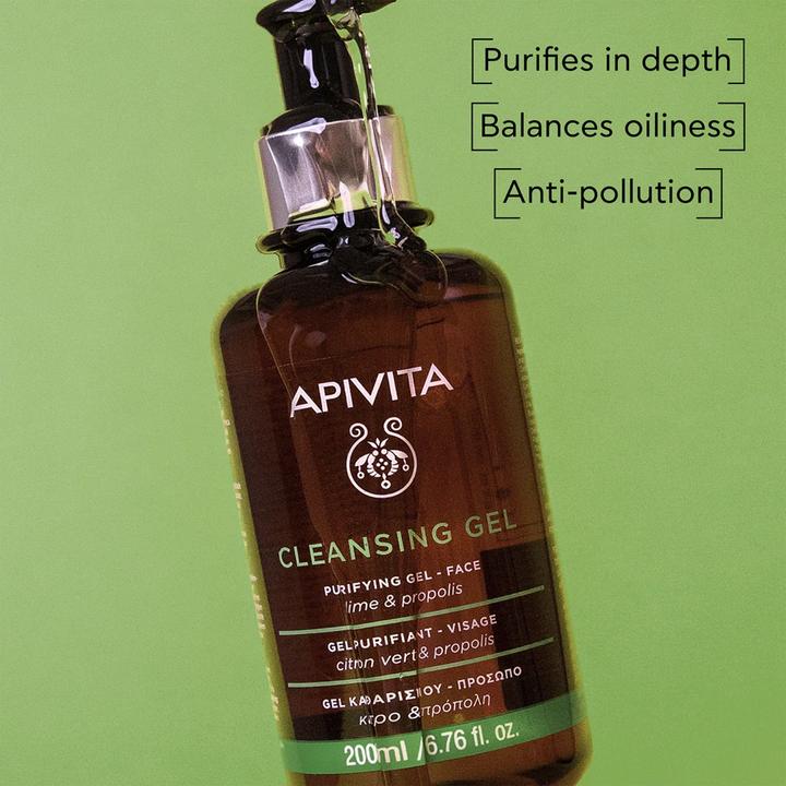 Actual product image Apivita Cleansing Propolis & Lime (Cleansing gel, 200 ml)