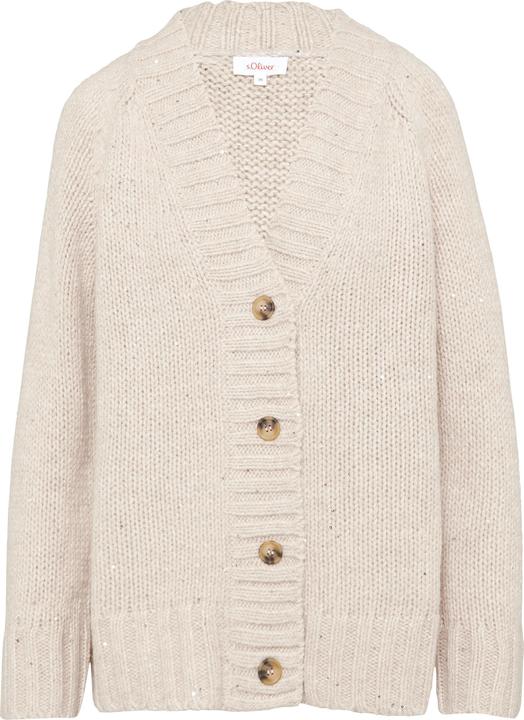 Produktbild S.Oliver Strickjacke Oversized Cardigan mit Glitzergarn und Pailletten (38)