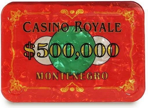 Actual product image Blomm & Berger Casino Royale $1/2 million plaque (poker plaque)