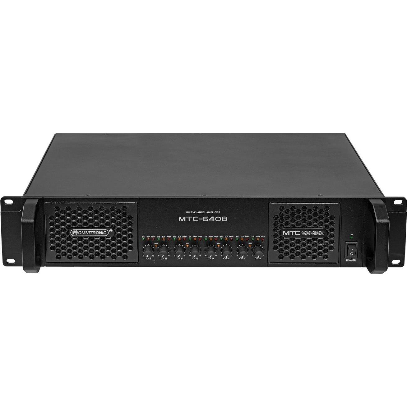 Omnitronic MTC-6408 8-Kanal Endstufe, Effektgerät