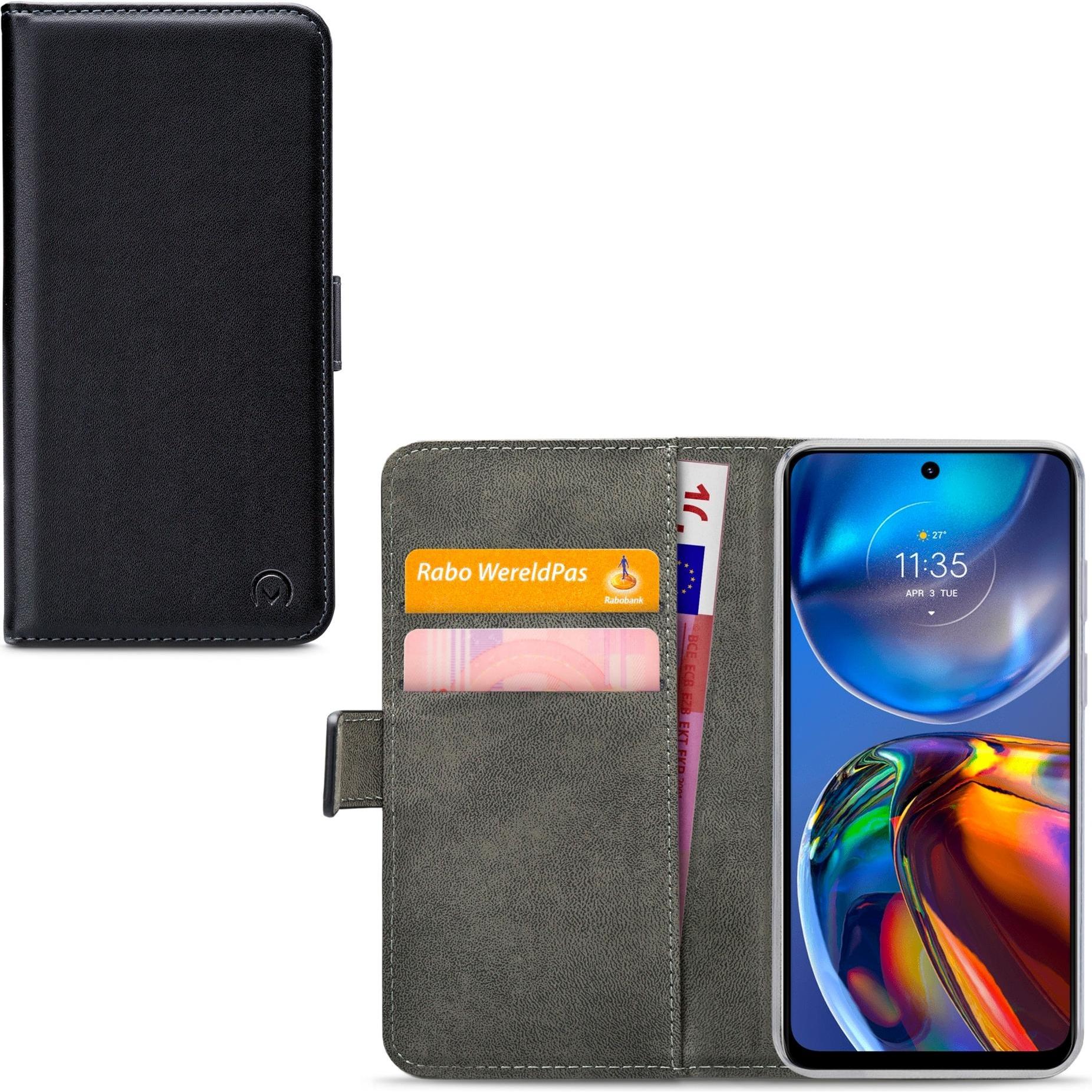 Thumbnail - Mobilize Klassische Gelly-Geldbörse (Motorola Moto E32), Smartphone Hülle, Schwarz