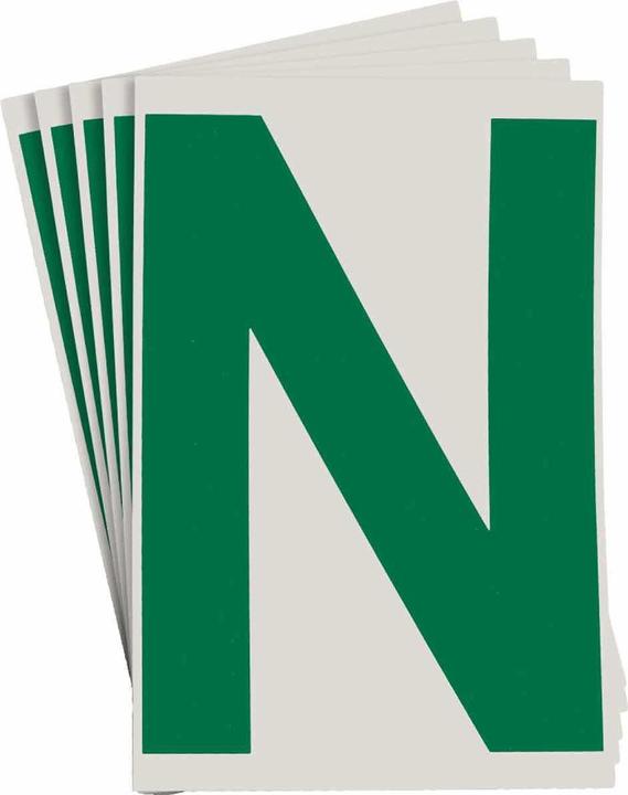 Immagine prodotto Brady Etichette ToughStripe con numeri e lettere, verde