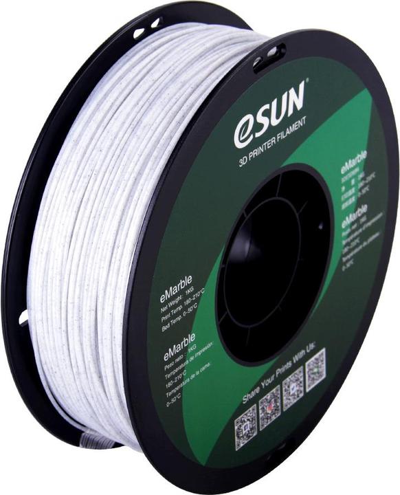 Immagine prodotto eSUN EMARBLE 1.75mm NATURALE 1kg (PLA, 1.75 mm, 1000 g, Trasparente)